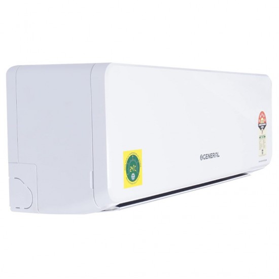 O-General 1 Ton 5 Star Inverter Split Air Conditioner ASGG12CGAA Copper Condenser, White