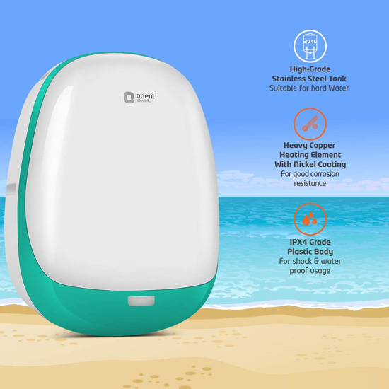 Orient Electric 3L Aura Neo Instant Water Geyser-Turquoise blue Orient Electric 3L Aura Neo Instant Water Geyser-Turquoise blue