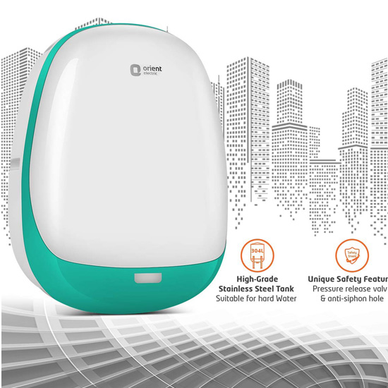 Orient Electric 3L Aura Neo Instant Water Geyser-Turquoise blue Orient Electric 3L Aura Neo Instant Water Geyser-Turquoise blue