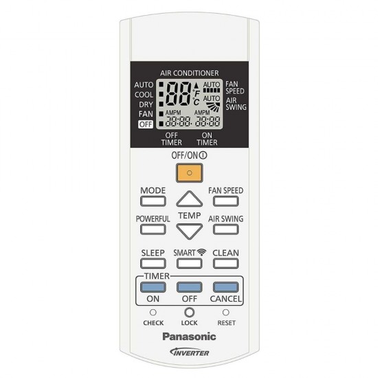 Panasonic 1.5 Ton 5 Star Wi-Fi Inverter Split AC Twin Cool (CS/CU-NU18WKYW), White