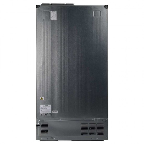 Panasonic 584 L Inverter Frost-Free Side by Side Refrigerator, NR-BS60VKX1 Stainless Steel Finish, Dark Grey