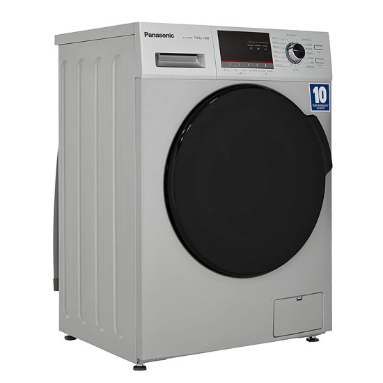 Panasonic 7 kg Fully-Automatic Front Loading Washing Machine NA-127MB2L01-Silver 