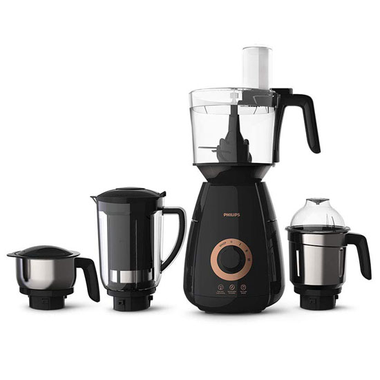 Philips Avance Collection HL7707/00 (750W) Mixer Grinder 4 Jars, Black Philips Avance Collection HL7707/00 (750W) Mixer Grinder 4 Jars, Black