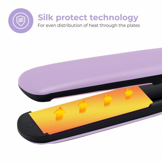 Philips BHS393/40 Kerashine Straightener With Silk Protect Technology, Lavender 