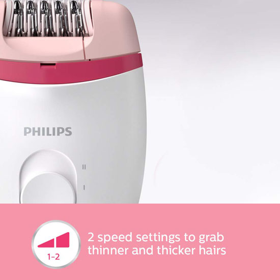 Philips BRE235/00 Corded Compact Epilator 2 in 1 Shaver-White and Pink