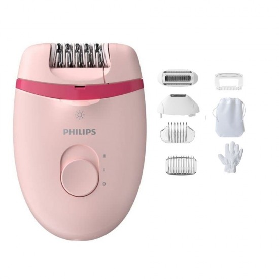 Philips BRE285/00 Satinelle Essential Compact Epilator With Opti-Light-Corded