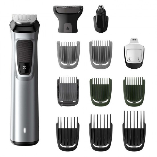 Philips MG7715/15 Series 7000 Cordless Multi-Grooming Trimmer Kit for Man, Silver Gray