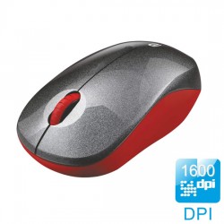 Portronics POR-1098 Toad 12 Wireless 2.4GHz Touch Mouse,Red-Black