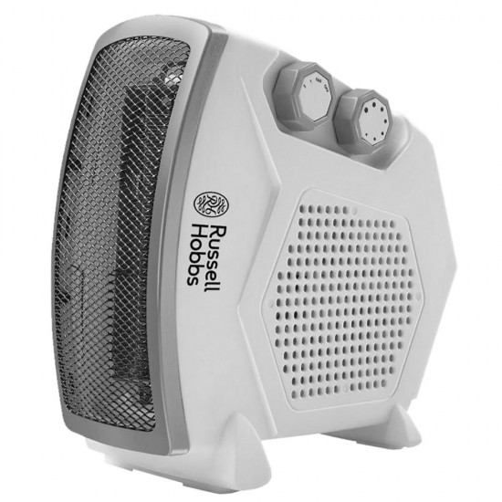 Russell Hobbs RFH21VH 2000 Watts Fan Room Heater with Adjustable Thermostat, Grey