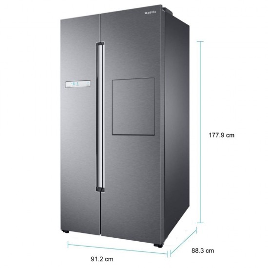 Samsung 845 L Frost Free Side-by-Side Convertible Refrigerator, Ez Clean Steel RS82A6000SL/TL