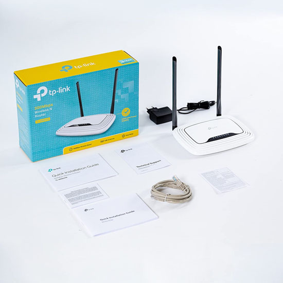 TP-LINK TL-WR841N 300Mbps Wireless N Cable 4 Fast LAN Ports Wi-Fi Router With Supports Jio Fibre, Single Band, White 