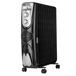 Usha 3809 F 2000W Oil Filled Radiator, Black Usha 3809 F 2000W Oil Filled Radiator, Black