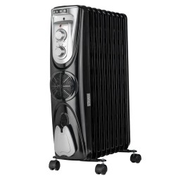 Usha 3811 F 2300 W Oil filled Radiator with Rust Protection Room Heater, Black Usha 3811 F 2300 W Oil filled Radiator with Rust Protection Room Heater, Black
