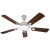 Usha Aerolux Aurelia 1320mm 77-W 5 Blade Designer Ceiling Fan With Remote, Brown and Silver
