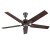 Usha Aerolux Viator 1320 mm 69-Watt 5 Blade Ceiling Fan With Remote, Brown