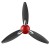 Usha Bloom Daffodil 1250 mm Goodbye Dust 3 Blade Ceiling Fan, Sparkle Red & Black