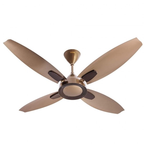 Usha Bloom Lily 1300mm Goodbye Dust 4 Blade Ceiling Fan, Sparkle Brown & Gold