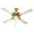 Usha Fontana One 1270mm 4 Blade Ceiling Fan with Decorative Lights, Gold Ivory