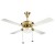 Usha Fontana One 1270mm 4 Blade Ceiling Fan with Decorative Lights, Gold Ivory