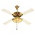 Usha Fontana Orchid 1280mm 4 Blade Ceiling Fan with Decorative Lights, Gold