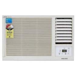 Voltas 1 Ton 3 Star Window Ac WAC 123LZF/LYI (R32),Copper Condenser, White
