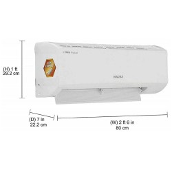 Voltas 1 Ton 5 Star Inverter Split AC SAC 125V DZX (Copper Condenser), White