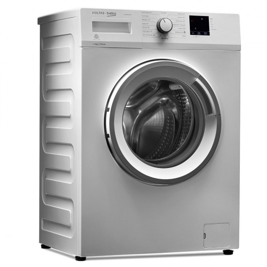 Voltas Beko 6 kg Inverter 5 Star Fully Automatic Front Load Washing Machine WFL6010VPWW, White