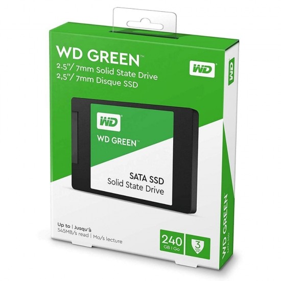 Western Digital Green 240 GB SATA III All in One PC, Desktop Internal Solid State Drive WDS240G2G0A