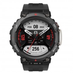 Amazfit T-Rex 2 Smartwatch GPS, 150+Sports Modes, 15 Military Grade Test, Waterproof, Ember Black
