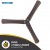 Atomberg Renesa Smart Plus 1200mm BLDC Motor & Remote 3 Blade Smart Ceiling Fan, Earth Brown