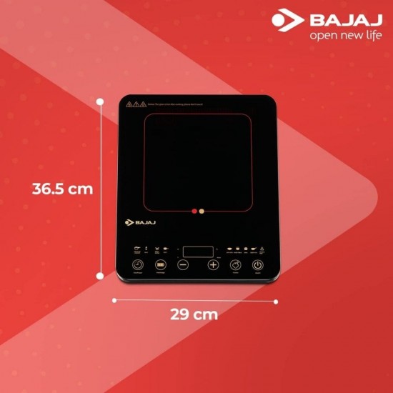 Bajaj Majesty Slim 2100 Watt Touch Panel Induction Cooktop, Black