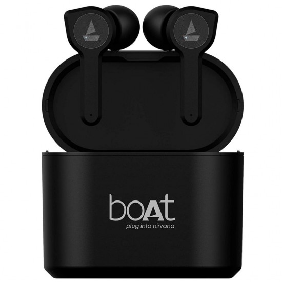 boAt Airdopes 402 In-Ear Truly Wireless With Mic Bluetooth 5.0 Earbuds, Active Black