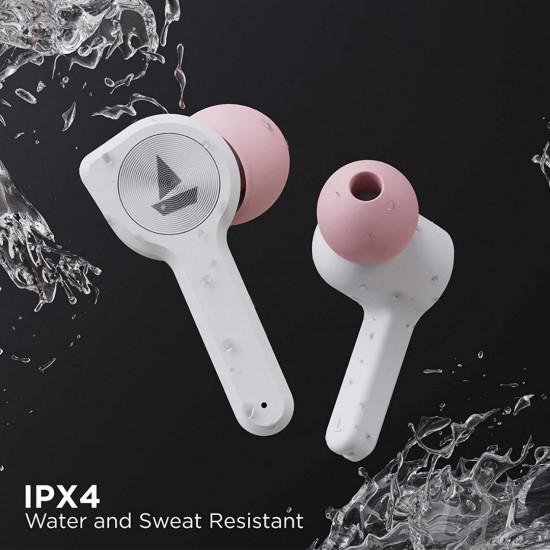 boAt Airdopes 402 In-Ear Truly Wireless With Mic Bluetooth 5.0 Earbuds, Rose Gold White 