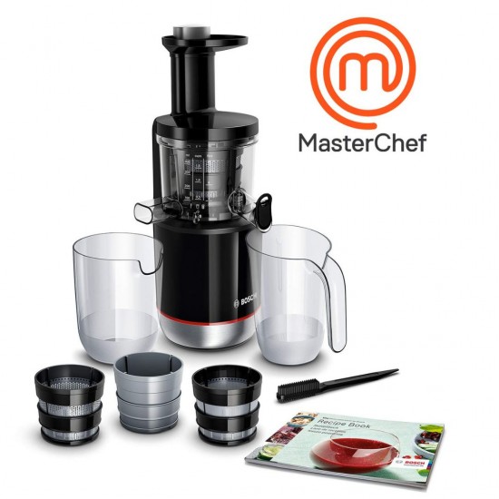 Bosch Lifestyle MESM731M 150 W 2 Jars Cold Press Slow Juicer, Black