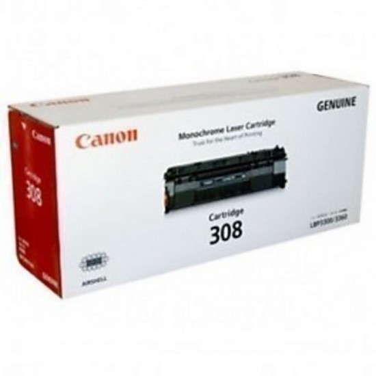 Canon 308 Laser Toner Laserjet Printer (Original) Cartridge, Black