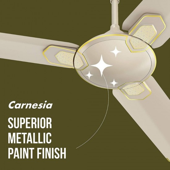 Havells Carnesia 1200mm 3 Blade Ceiling Fan, Gold