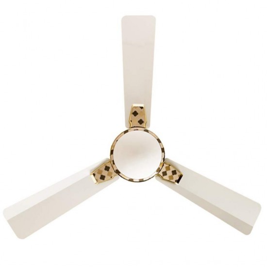 Crompton New Aura 2 Designer 2D Anti Dust 1200mm With Duratech Technology ceiling fan, Arab Pearl White