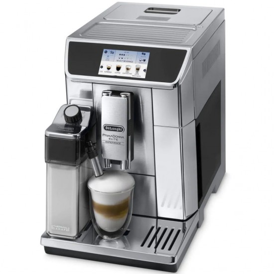 Delonghi ECAM650.85 Full Automatic Coffee Maker with LCD Interface And Thermoblock Technology, White