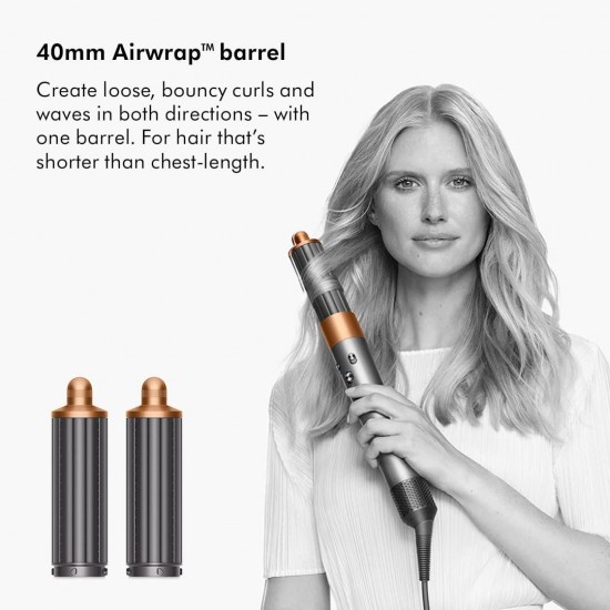 Dyson Airwrap Long Hair Multi Styler,Intelligent Heat Control, Nickel Copper