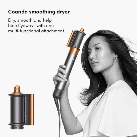 Dyson Airwrap Long Hair Multi Styler,Intelligent Heat Control, Nickel Copper