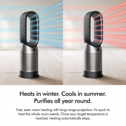 Dyson HP11 Air Purifier Hot & Cool With Fan Heater (Black & Nickel) | HEPA + Activated Carbon Filter | Removes 99.95% Pollutants | Cooling & Heating with Remote Control | Premium Design for All Seasons
