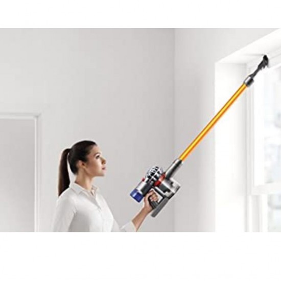 Dyson V8 Absolute 115 Air Watts Cordless Vacuum Cleaner, Nickel/Yellow