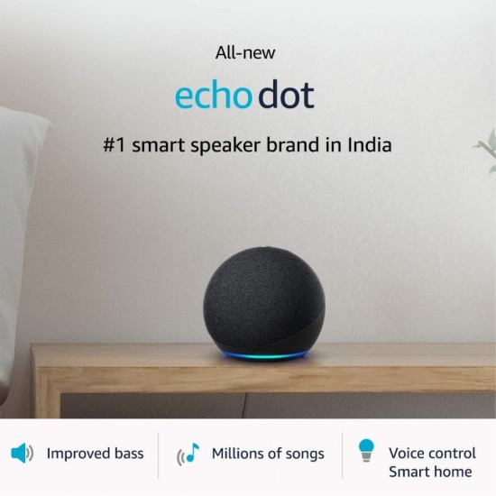 Amazon Echo Dot 4th Gen 2020 release Alexa Built-in Smart Speaker, Black