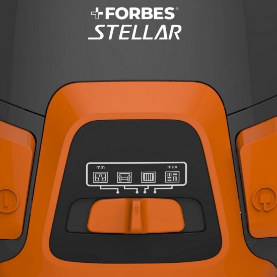 Eureka Forbes Stellar 1600 Watt 2.5 Litre Tank Canister Vacuum Cleaner, Dark Grey Orange