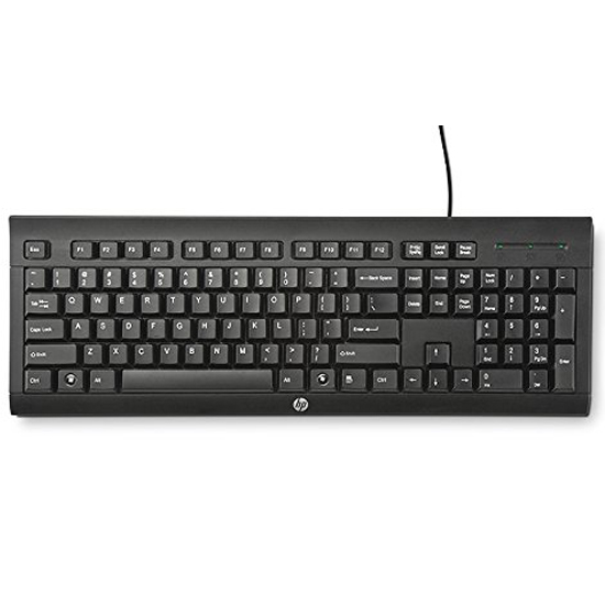 HP K1500 Wired USB Computer Keyboard - Black