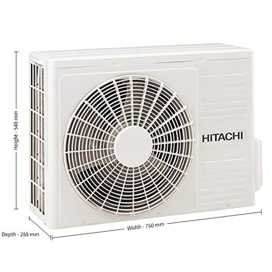Hitachi 1.5 Ton 5 Star Inverter Split Ac RSOG518HDEA Copper Condenser, Gold White