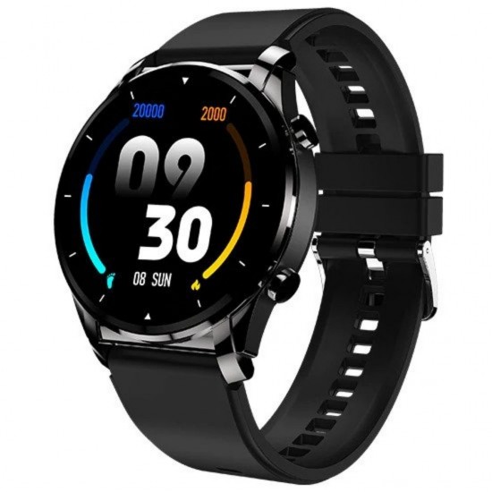 Fire-Boltt THUNDER 1.32 Amoled Display Bluetooth Calling With Voice Assistant, Body Temperature and SpO2 Monitoring, Smart watch, Black