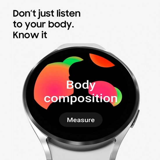 Samsung Galaxy Watch 4 Bluetooth (44mm) Smartwatch Compatible with Android only, Silver