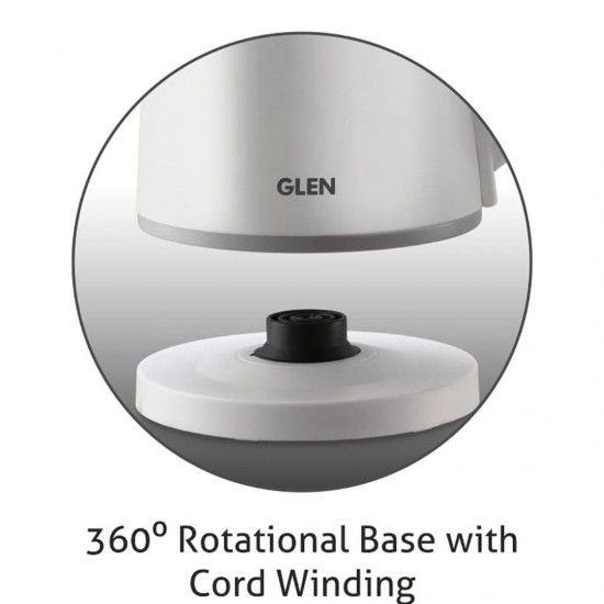 Glen SA 9004 0.8 L 800W Electric Kettle, White