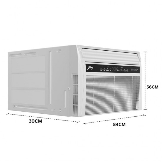 Godrej WIC 18XTC5 WYA – 1.5 Ton 5‑Star Inverter Window AC with 5‑in‑1 Convertible Cooling, Copper Condenser & Pure Air Filter, 2025, Made in India